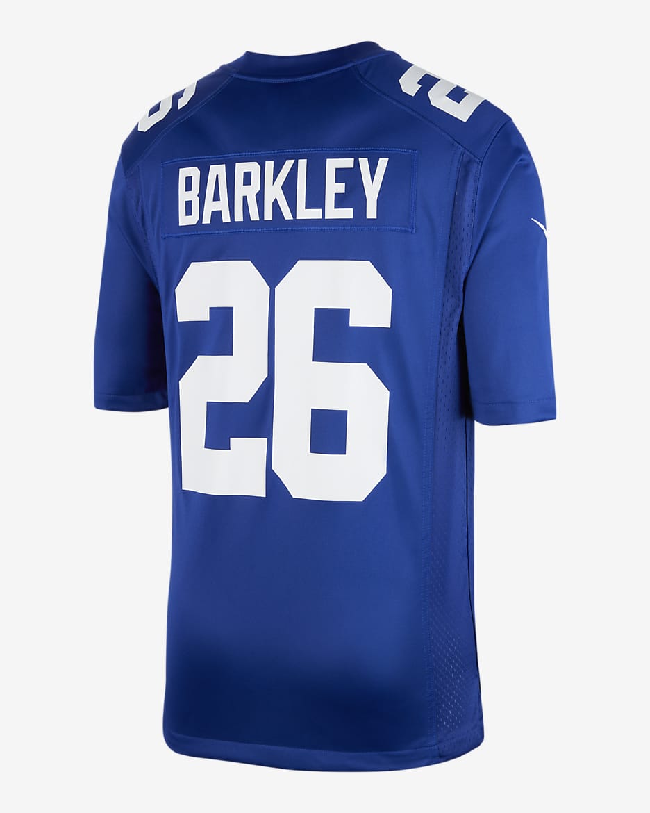 Maillot de football américain NFL New York Giants (Saquon Barkley) pour homme - Rush Blue