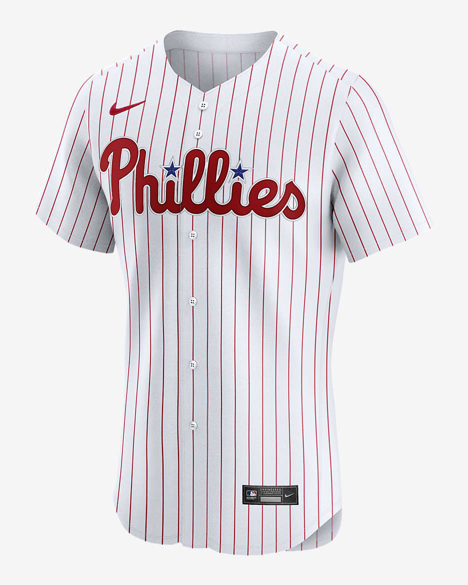 Jersey Nike Dri-FIT ADV de la MLB Elite para hombre Philadelphia Phillies - Blanco
