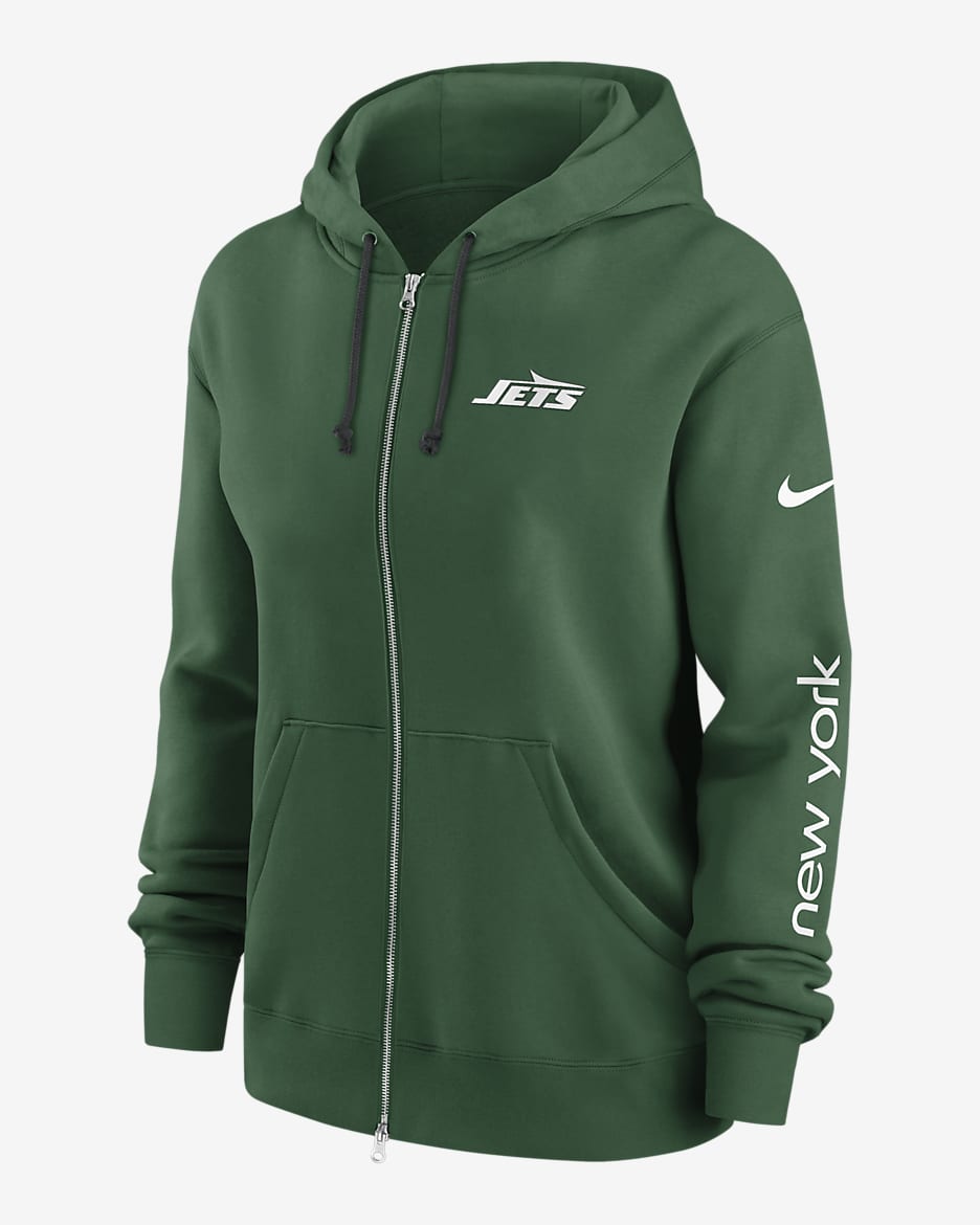 New York Jets Phoenix Women's Nike NFL Full-Zip Hoodie - Green