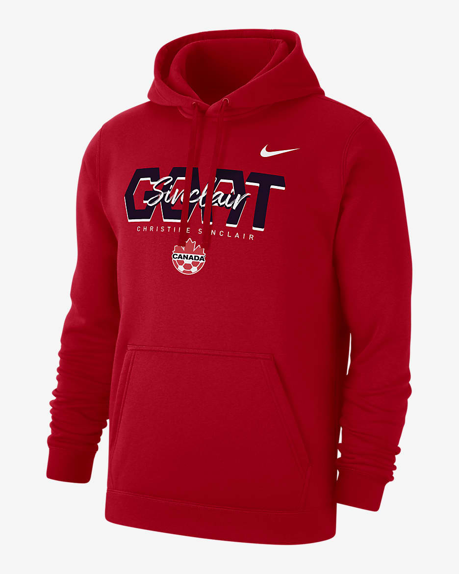 Christine Sinclair Canada Men's Nike Soccer Hoodie - University Red