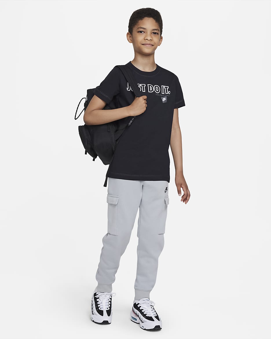 Nike Sportswear Big Kids' (Boys') T-Shirt - Black