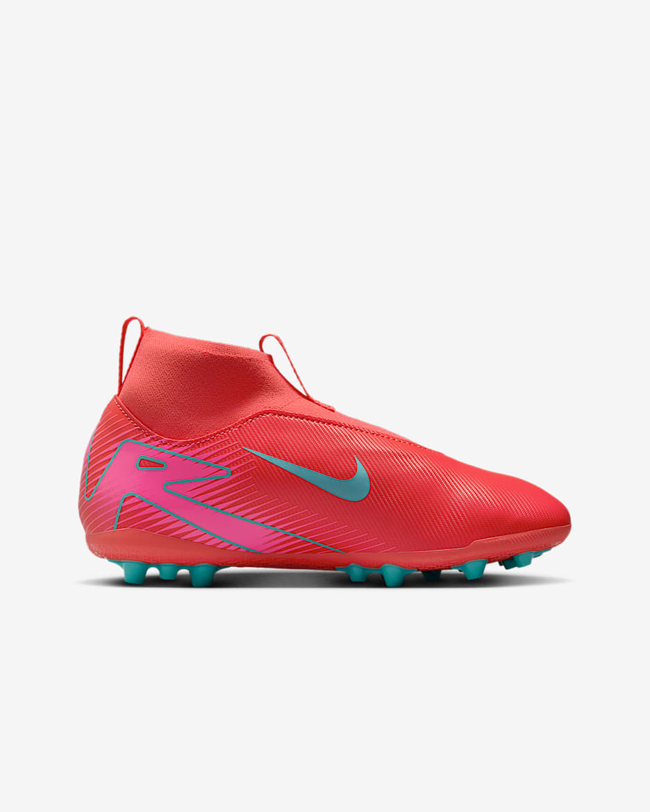 Nike Jr. Mercurial Superfly 10 Academy Little/Big Kids' AG High-Top Soccer Cleats