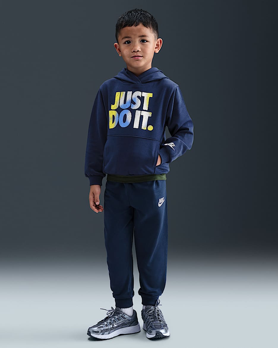 Nike Sportswear Younger Kids' Reveal 2-Piece French Terry Set - Midnight Navy