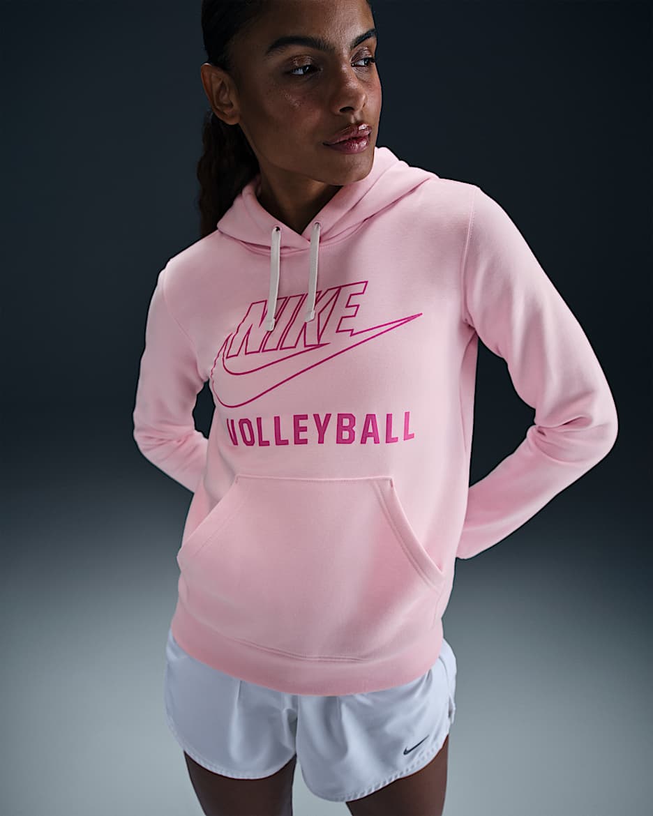 Nike Women's Volleyball Pullover Hoodie - Pink Foam