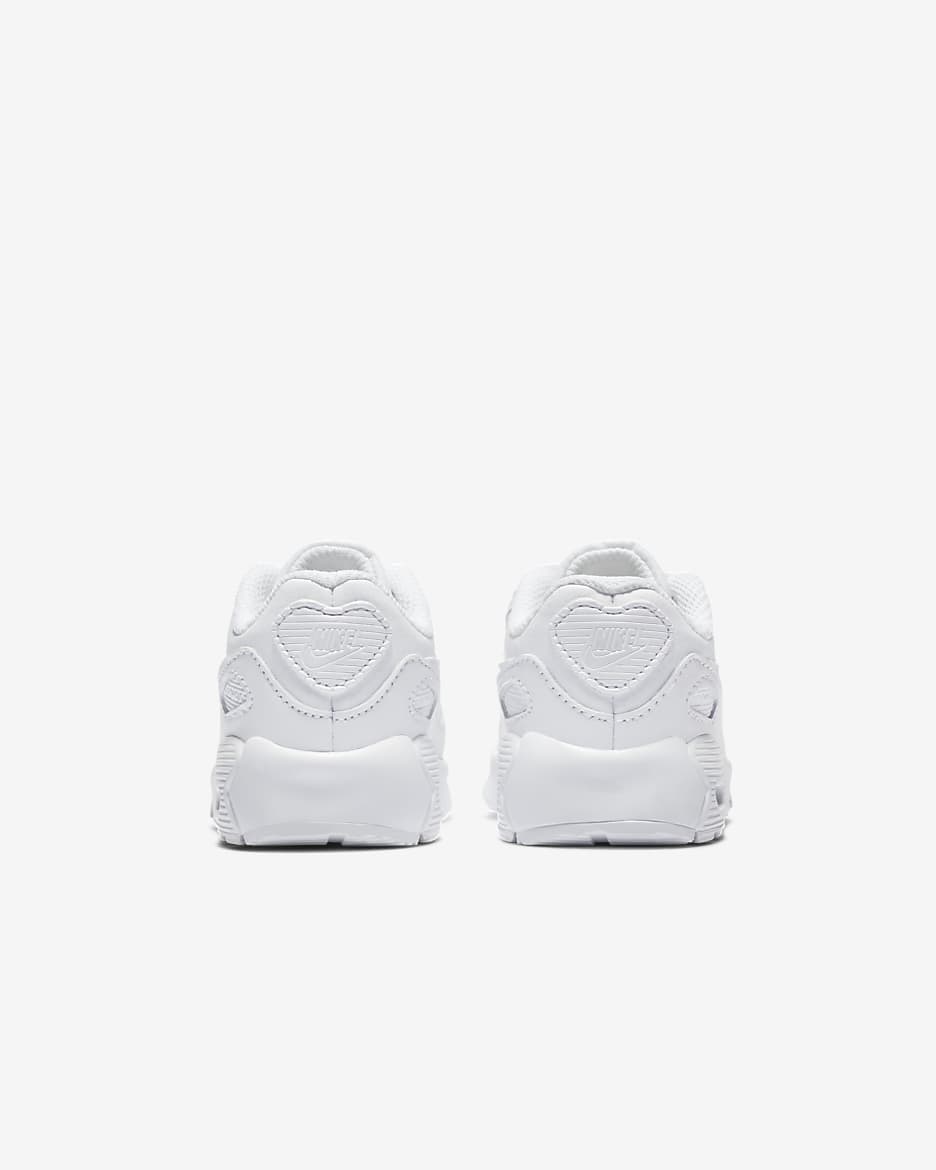 Nike Air Max 90 LTR Baby/Toddler Shoes - White/Metallic Silver/White/White