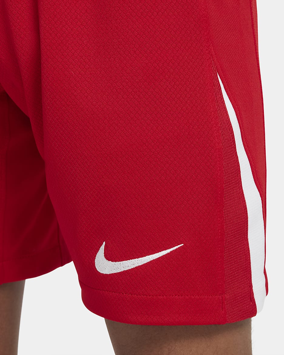 Domácí/venkovní fotbalové kraťasy Nike Dri-FIT Replica Polsko Stadium 2024/25 pro větší děti - Sport Red/Bílá/Bílá