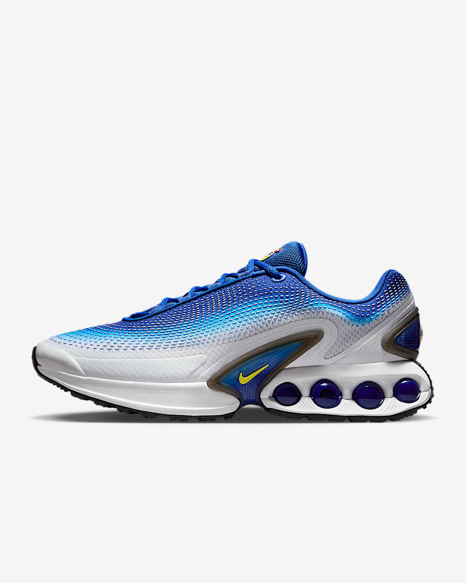 Tenis para hombre Nike Air Max Dn SE - Azul carrera/Azul furia/Negro/Amarillo vibrante