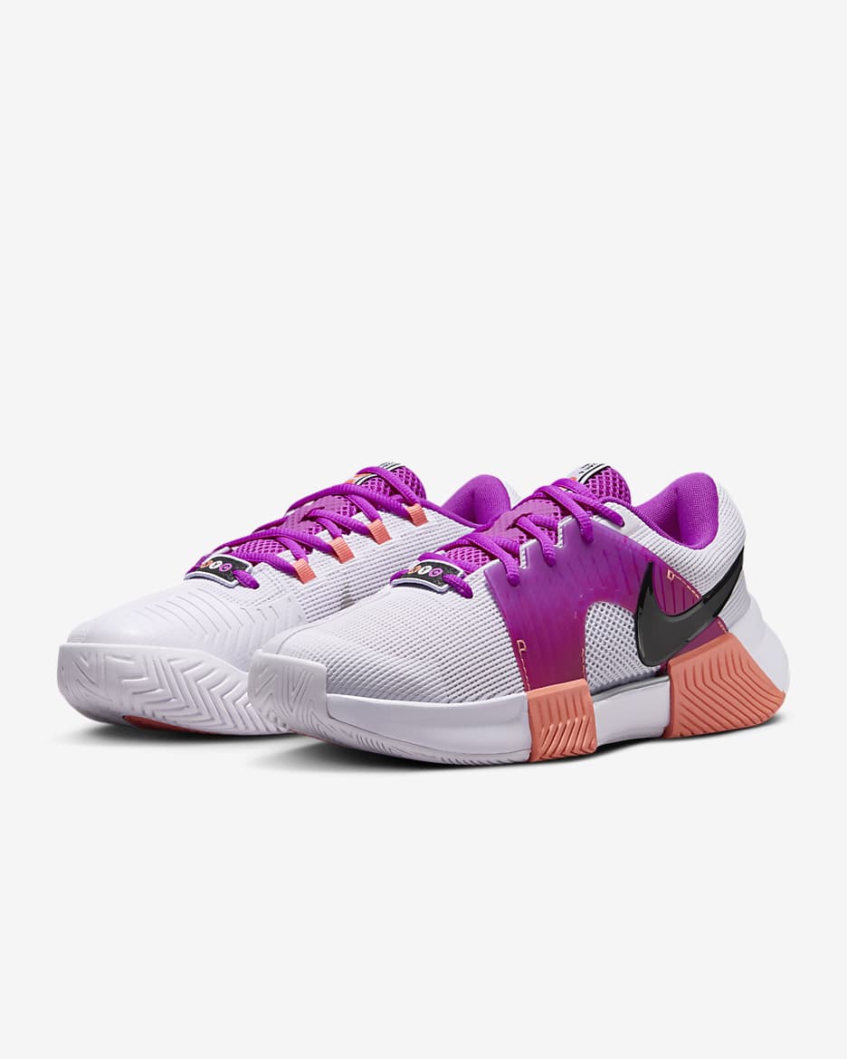 Nike Zoom GP Challenge 1 Premium Women's Hard Court Tennis Shoes - Barely Grape/Light Wild Mango/Vivid Grape/Black