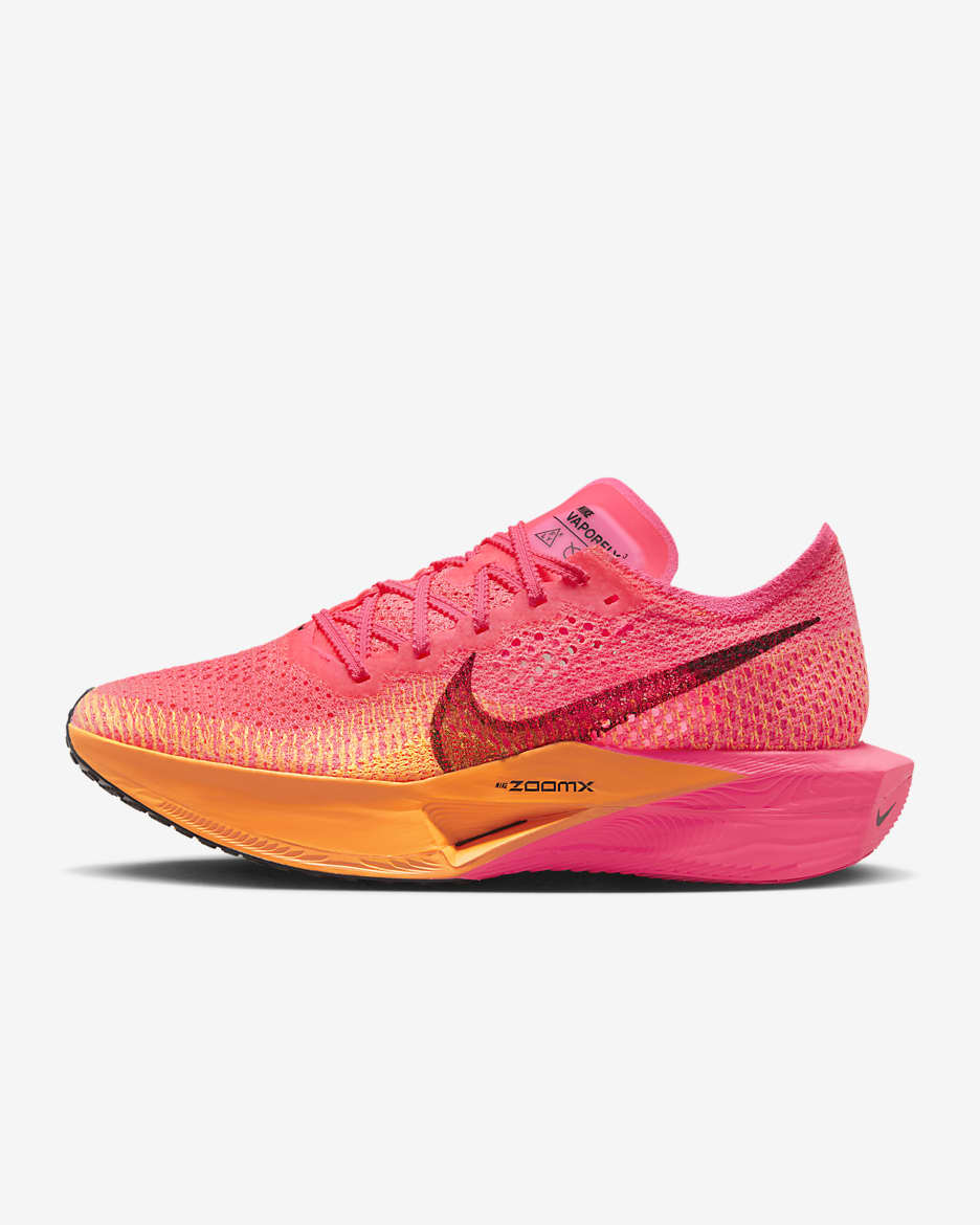 Nike Vaporfly 3 Women's Road Racing Shoes - Hyper Pink/Laser Orange/Black