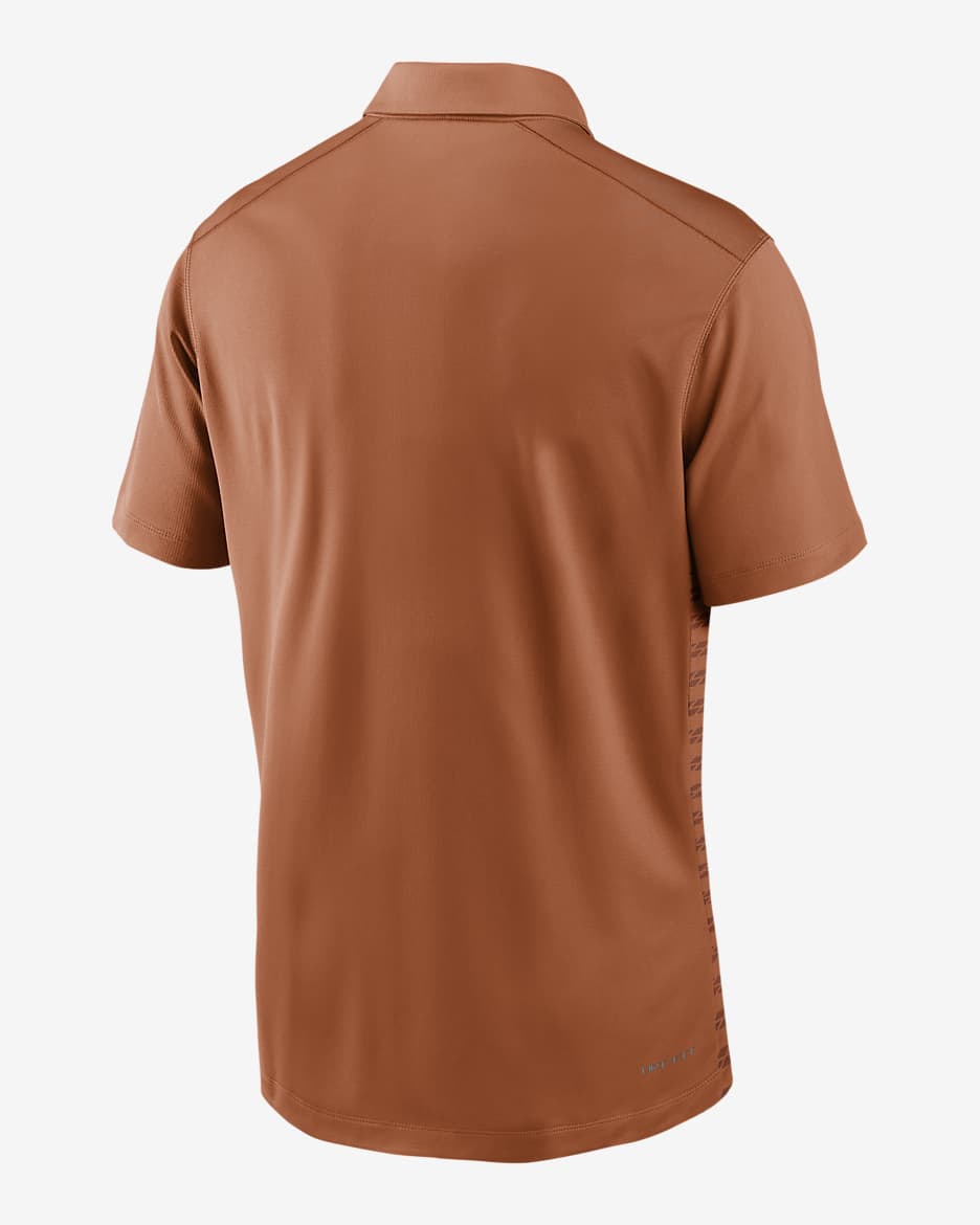 Texas Longhorns Sideline Victory Men's Nike Dri-FIT College Polo - Burnt Orange