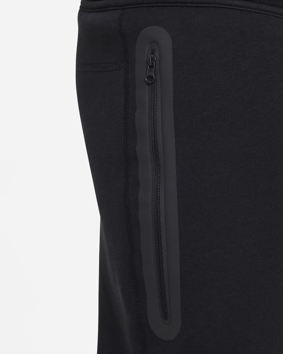 Nike Sportswear Tech Fleece Older Kids' (Boys') Trousers (Extended Size) - Black/Black/Black
