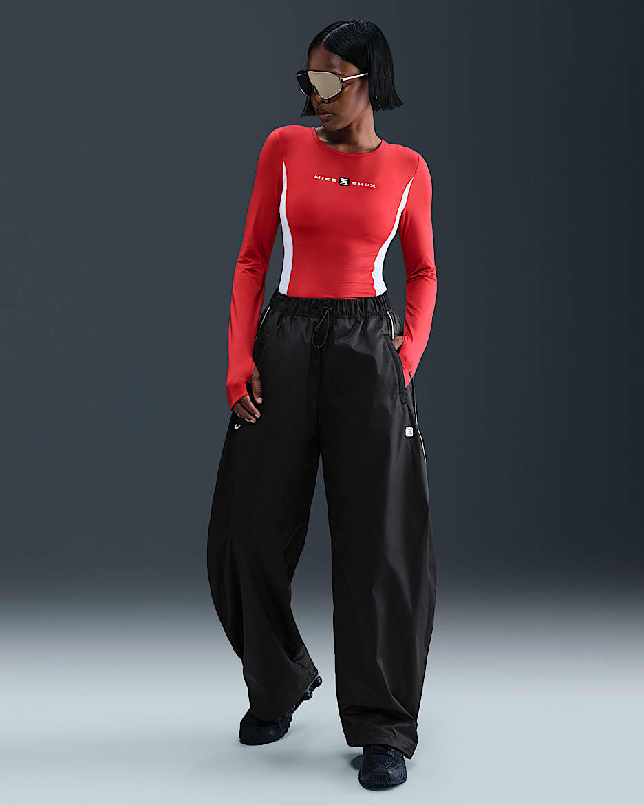 Nike Sportswear Shox Women's Woven Trousers - Black/Anthracite/White