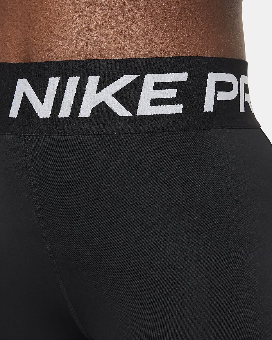 Nike Pro Older Kids' (Girls') Shorts - Black/White