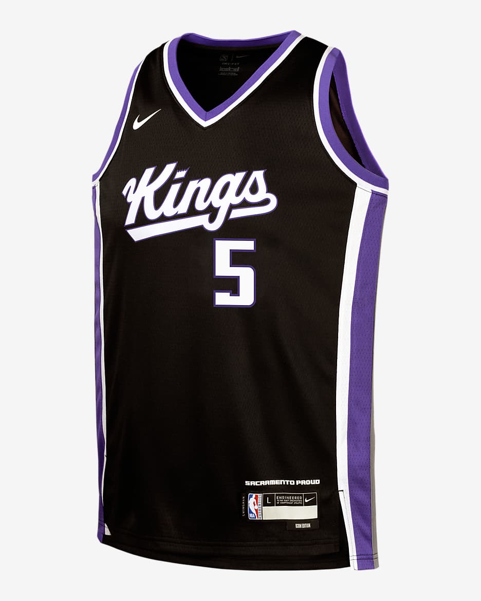 De'Aaron Fox Sacramento Kings 2024/25 Icon Edition Big Kids' Nike NBA