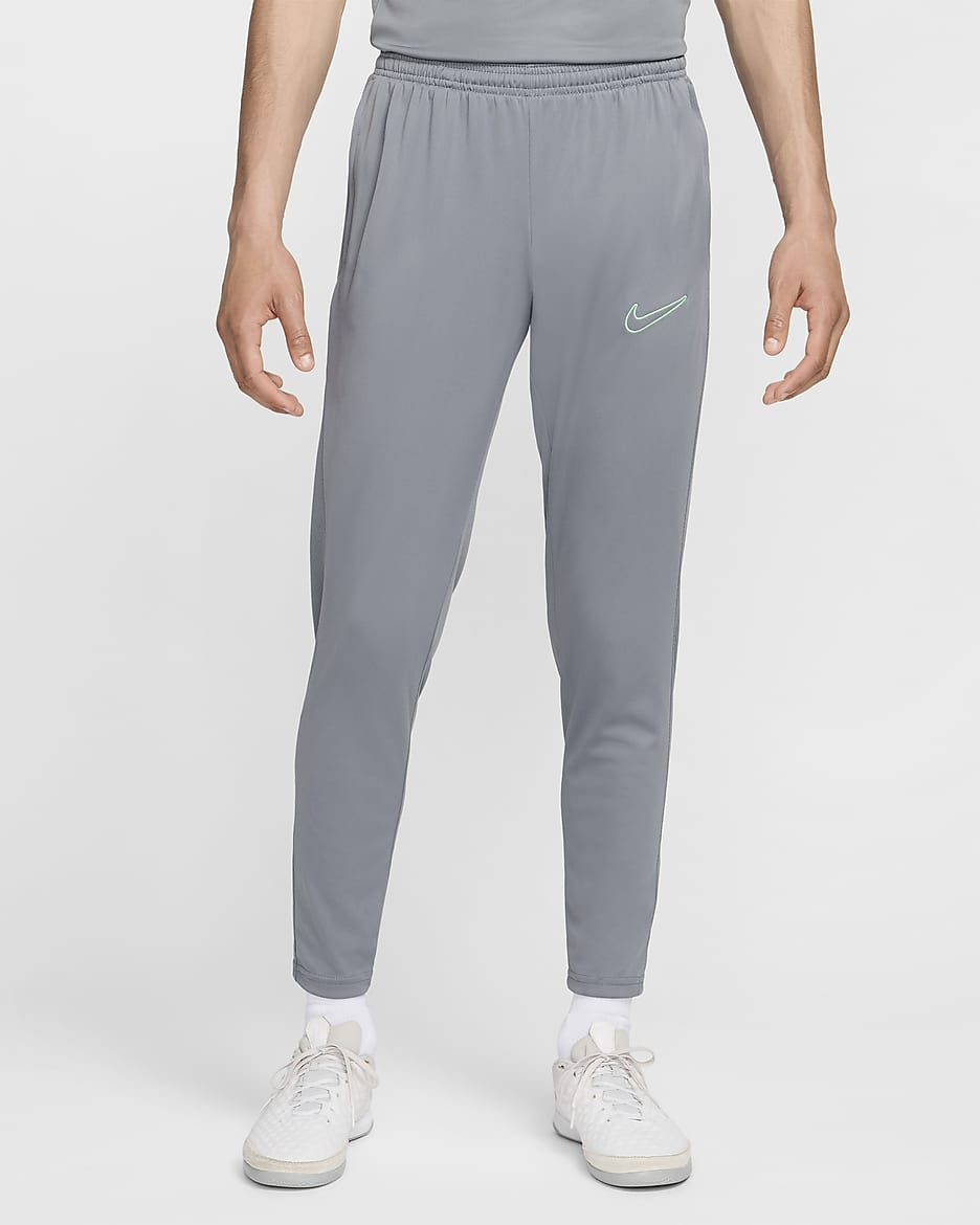 Nike Dri-FIT Academy Men's Dri-FIT Football Pants - Smoke Grey/Smoke Grey/Smoke Grey/Vapour Green