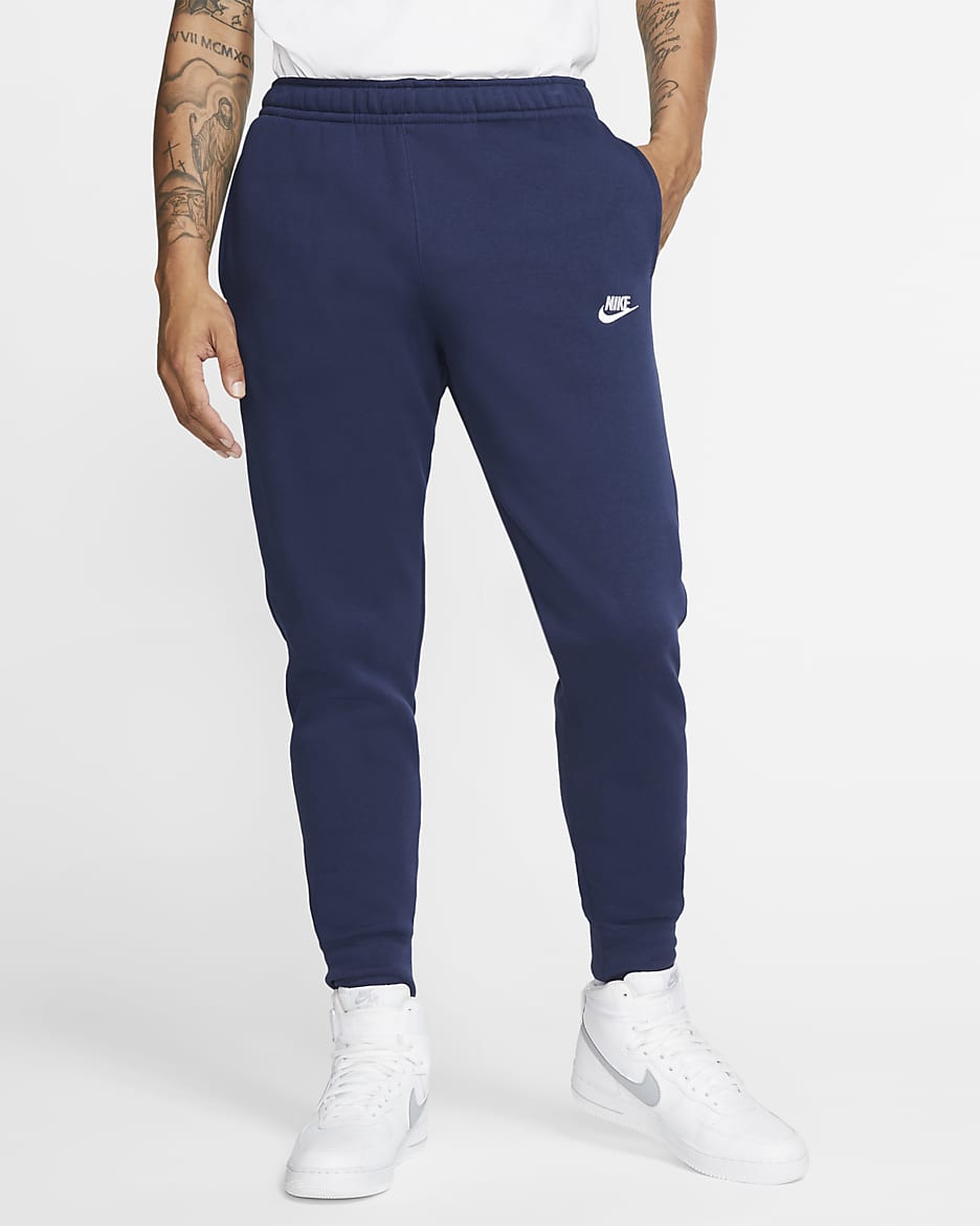 Nike Sportswear Club Fleece Joggers - Midnight Navy/Midnight Navy/White