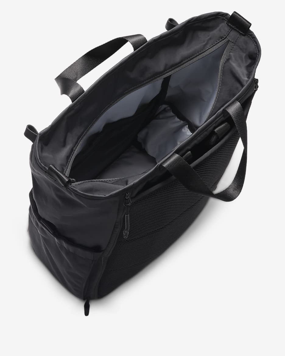 Pañalera convertible Nike (M) (maternidad) (25 L) - Negro/Negro/Negro