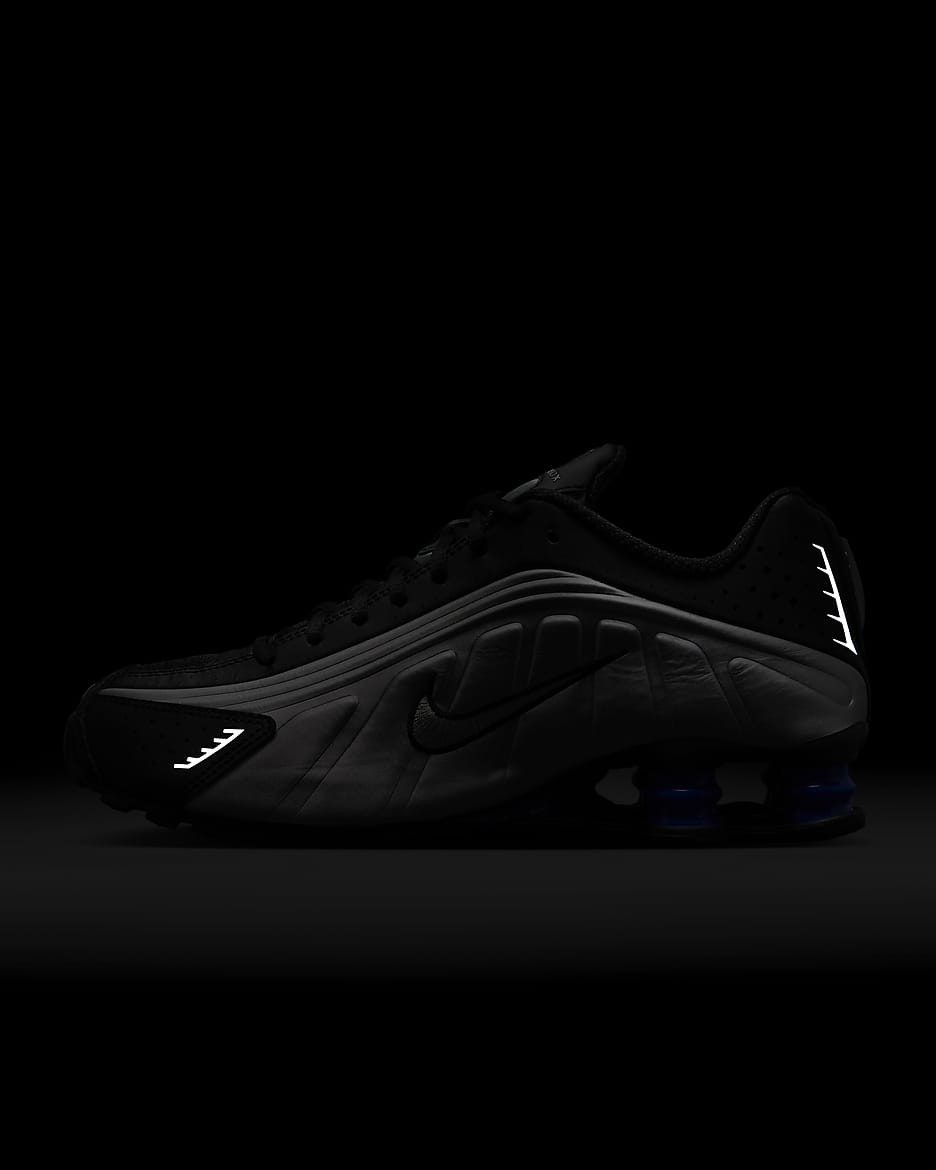 Nike Shox R4 Women's Shoes - Black/Racer Blue/Metallic Silver