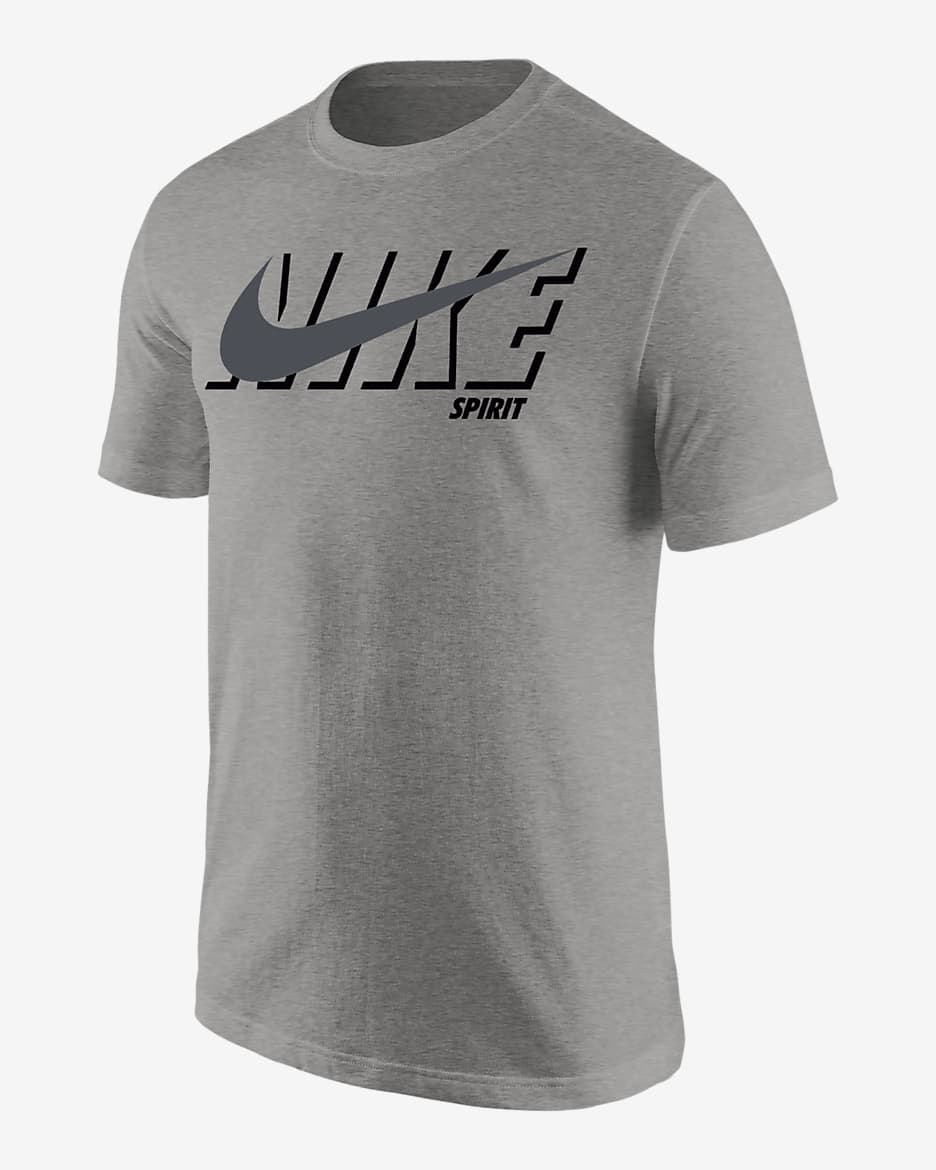 Playera de fútbol Nike para hombre Washington Spirit - Gris oscuro jaspeado