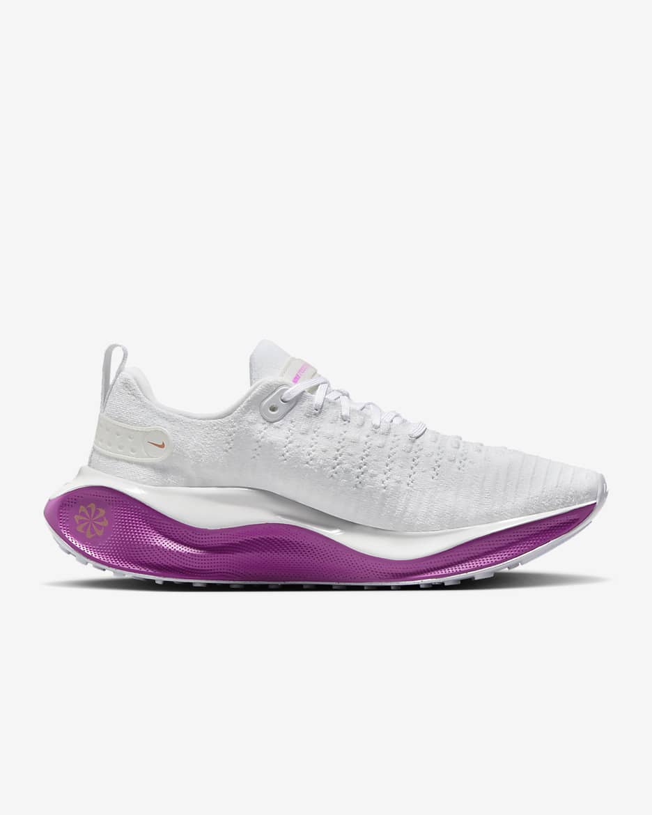 Nike InfinityRN 4 Women's Road Running Shoes - White/Hot Fuchsia/Metallic Red Bronze