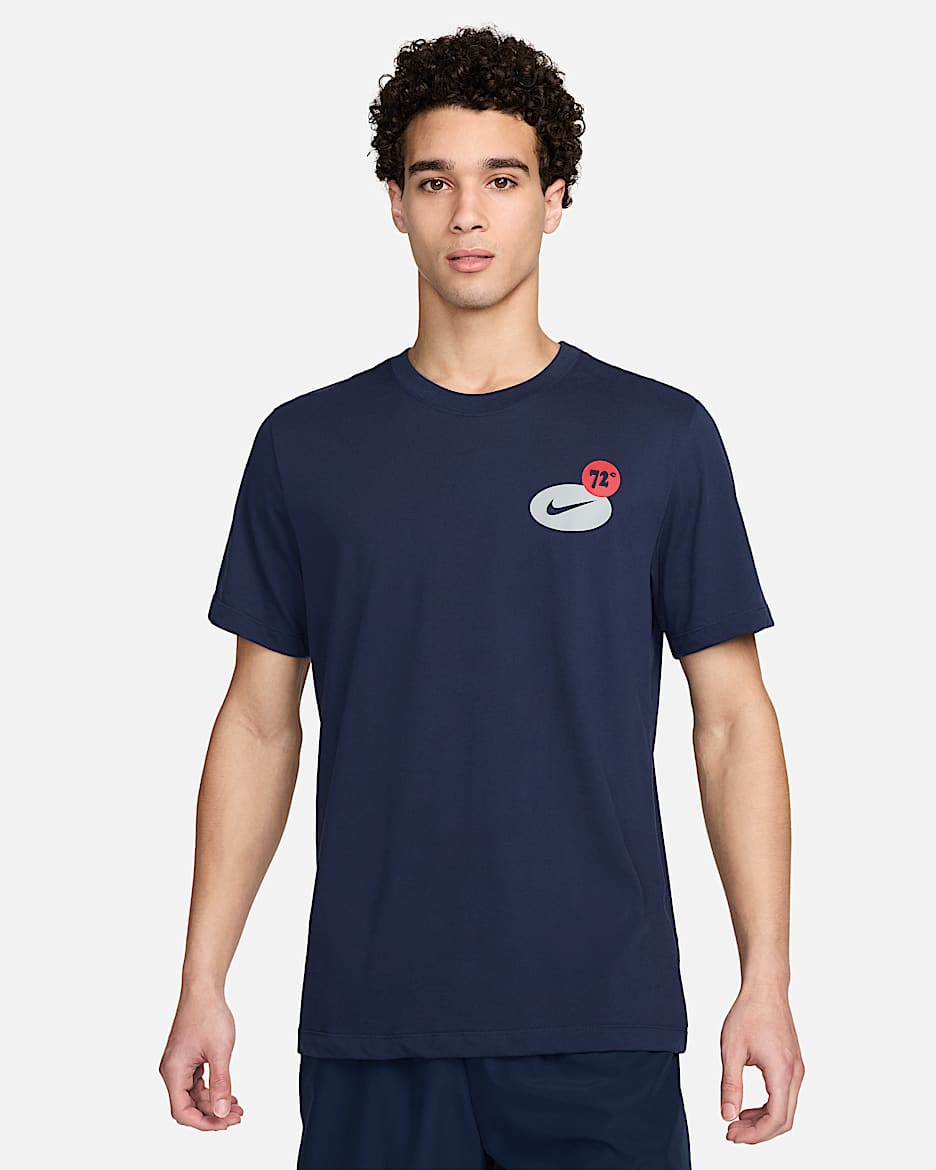 Playera de fitness Nike Dri-FIT para hombre - Obsidiana