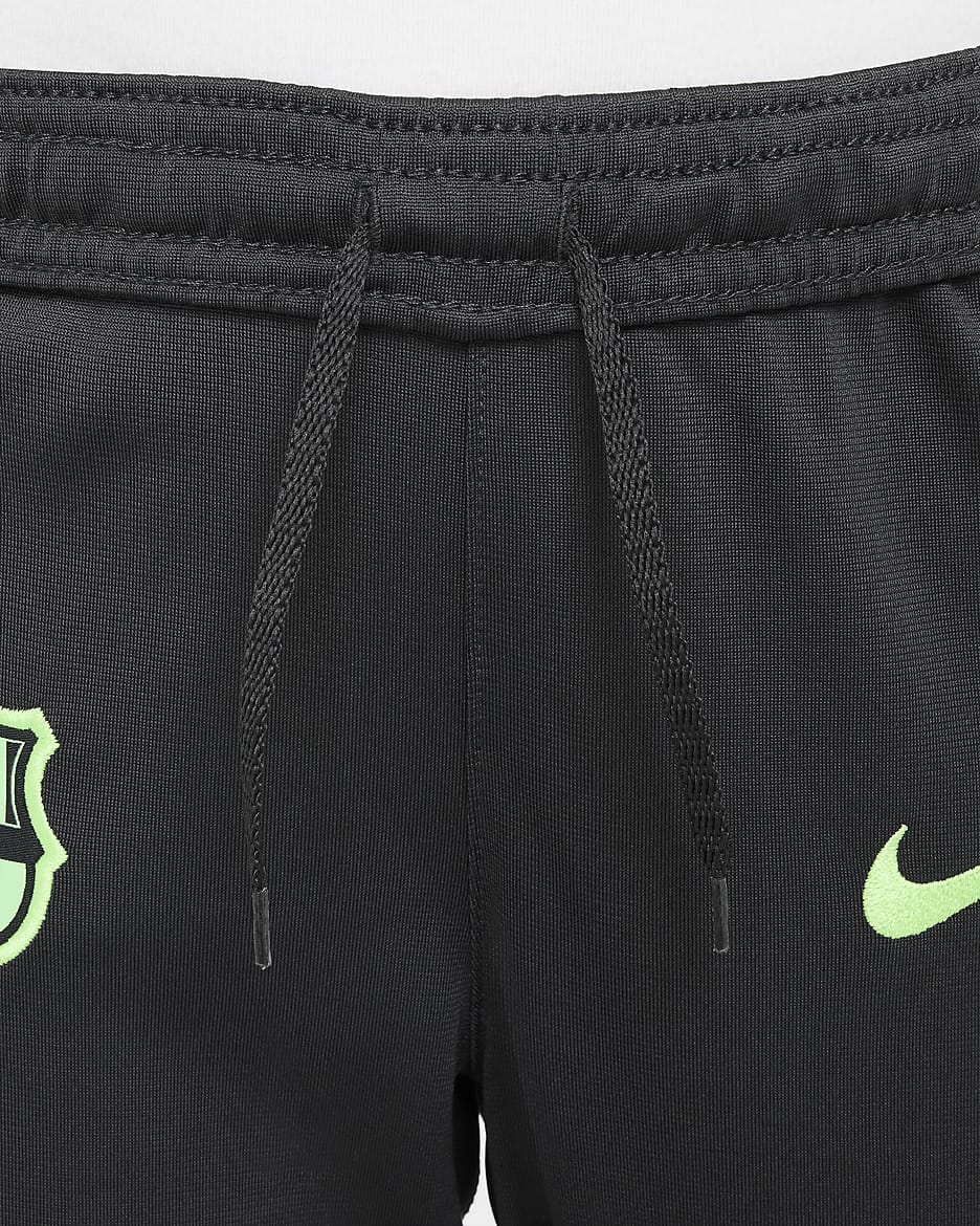 F.C. Barcelona Strike Third Younger Kids' Nike Dri-FIT Football Knit Tracksuit - Old Royal/Anthracite/Lime Blast/Lime Blast