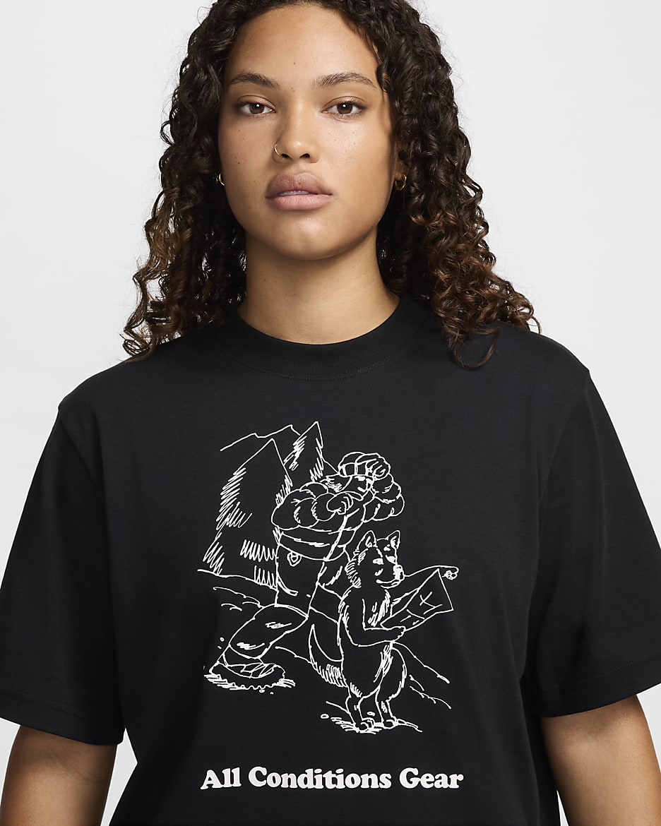 Nike ACG ruimvallend T-shirt met graphic voor dames - Zwart