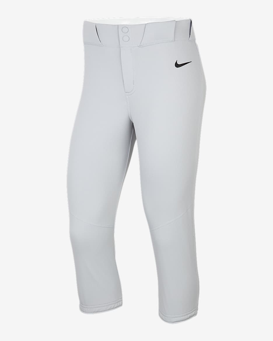 Pants de sóftbol para mujer Nike Vapor Select 2 - Gris lobo/Negro