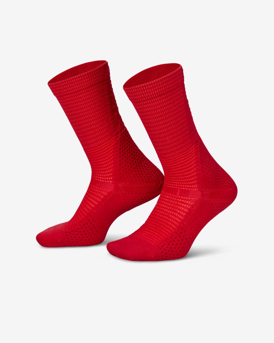 Calcetas Dri-FIT ADV acolchadas (1 par) Nike Unicorn - Rojo universitario/Carmesí brillante/Negro