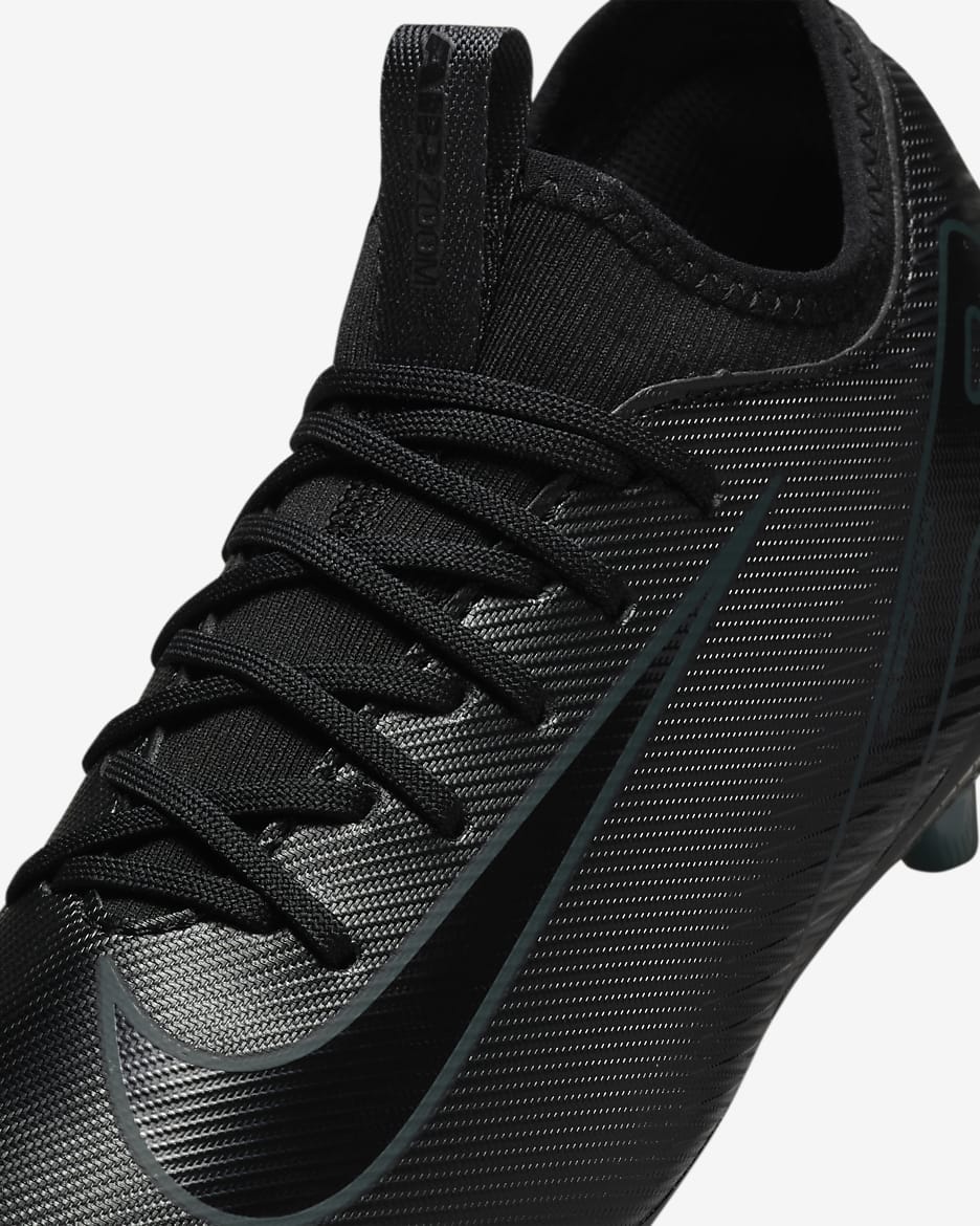 Chaussure de foot basse à crampons AG Nike Jr. Mercurial Vapor 16 Academy pour enfant/ado - Noir/Deep Jungle/Noir