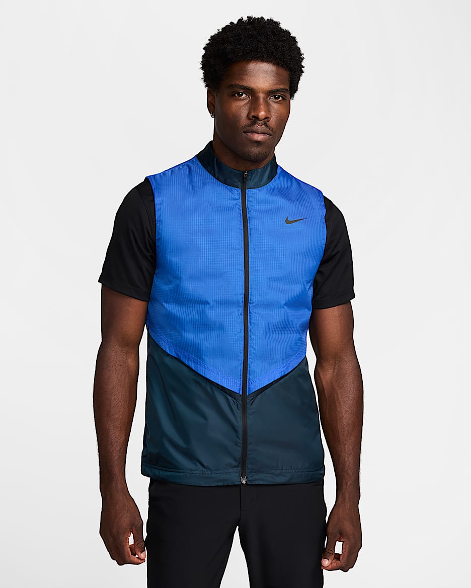 Nike Men's Therma-FIT ADV Repel Golf Vest - Armory Navy/Hyper Royal/Black