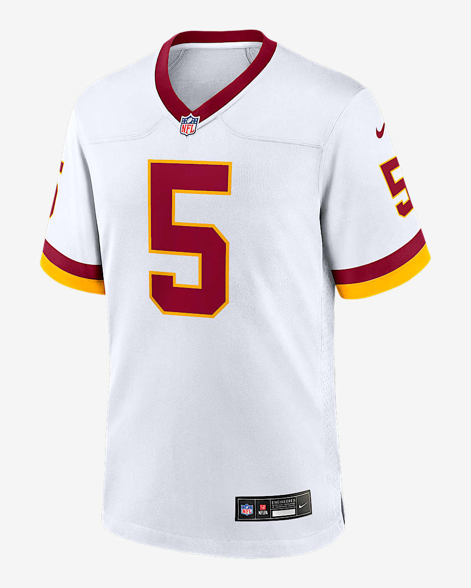 Jayden Daniels Washington Commanders Men's Nike NFL Game Jersey - White