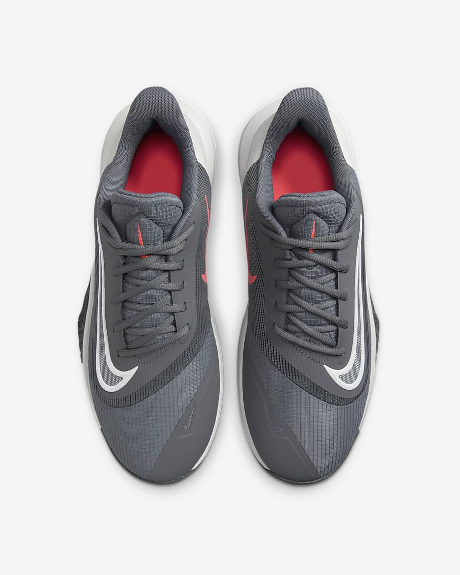 Nike Precision 7 basketbalschoenen voor heren - Smoke Grey/Iron Grey/Hot Punch/Photon Dust