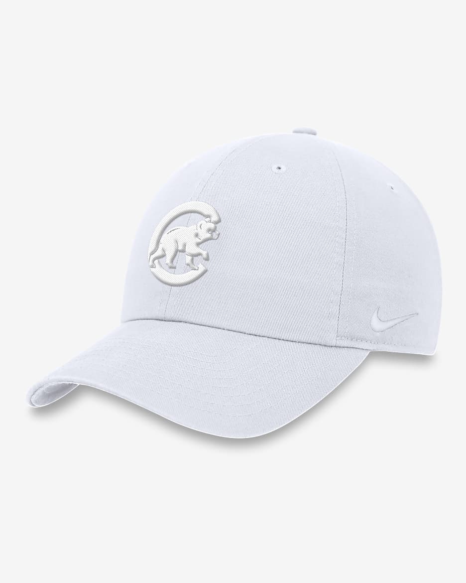 Chicago Cubs Club Men's Nike MLB Adjustable Hat - White