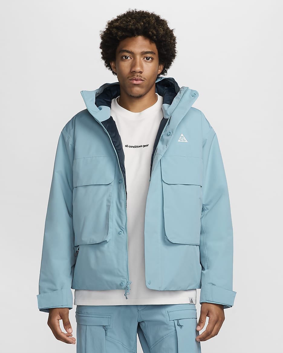 Nike ACG PrimaLoft® "Skull Peak" Men's Storm-FIT Jacket - Denim Turquoise/Armory Navy/Armory Navy/Summit White