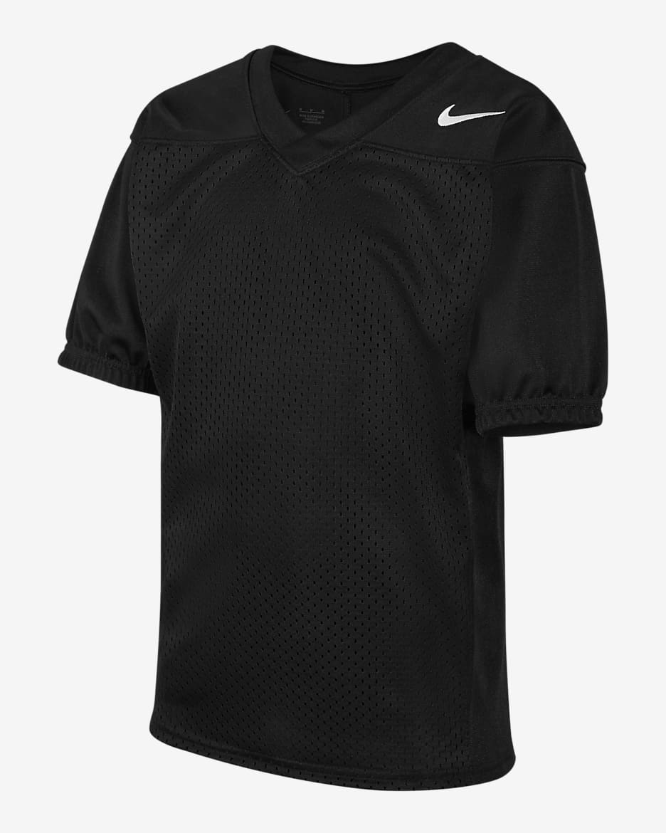 Jersey de fútbol americano para niños talla grande Nike Practice - Negro team/Blanco team