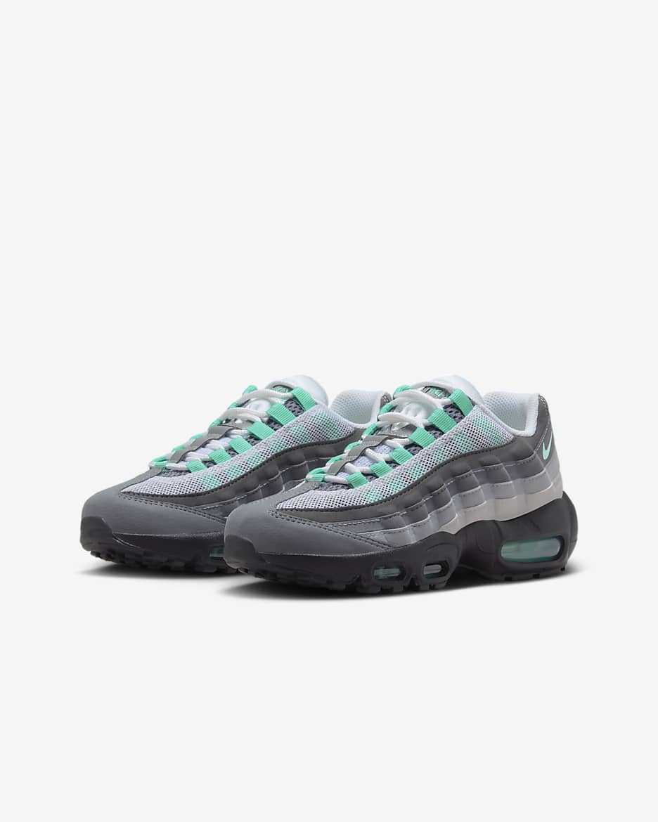 Chaussure Nike Air Max 95 pour ado - Blanc/Iron Grey/Cool Grey/Hyper Turquoise