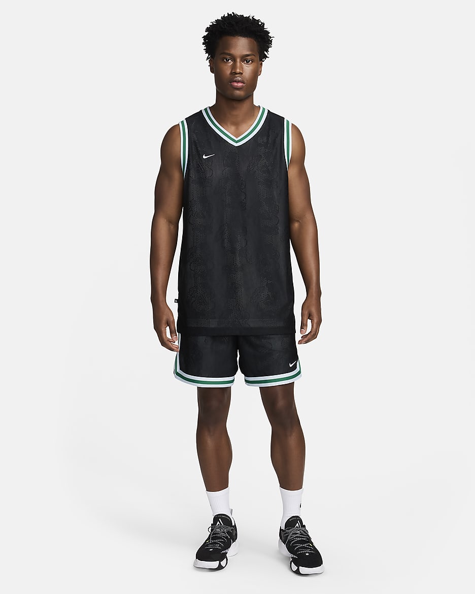 Giannis Men's 15cm (approx.) Dri-FIT DNA Basketball Shorts - Black/Blue Tint/White