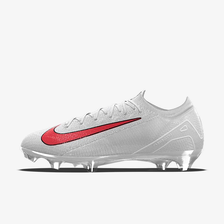 Chaussure de foot à crampons basse pour terrain sec personnalisable Nike Mercurial Vapor 16 Elite By You - Blanc/Platinum Tint/Blanc