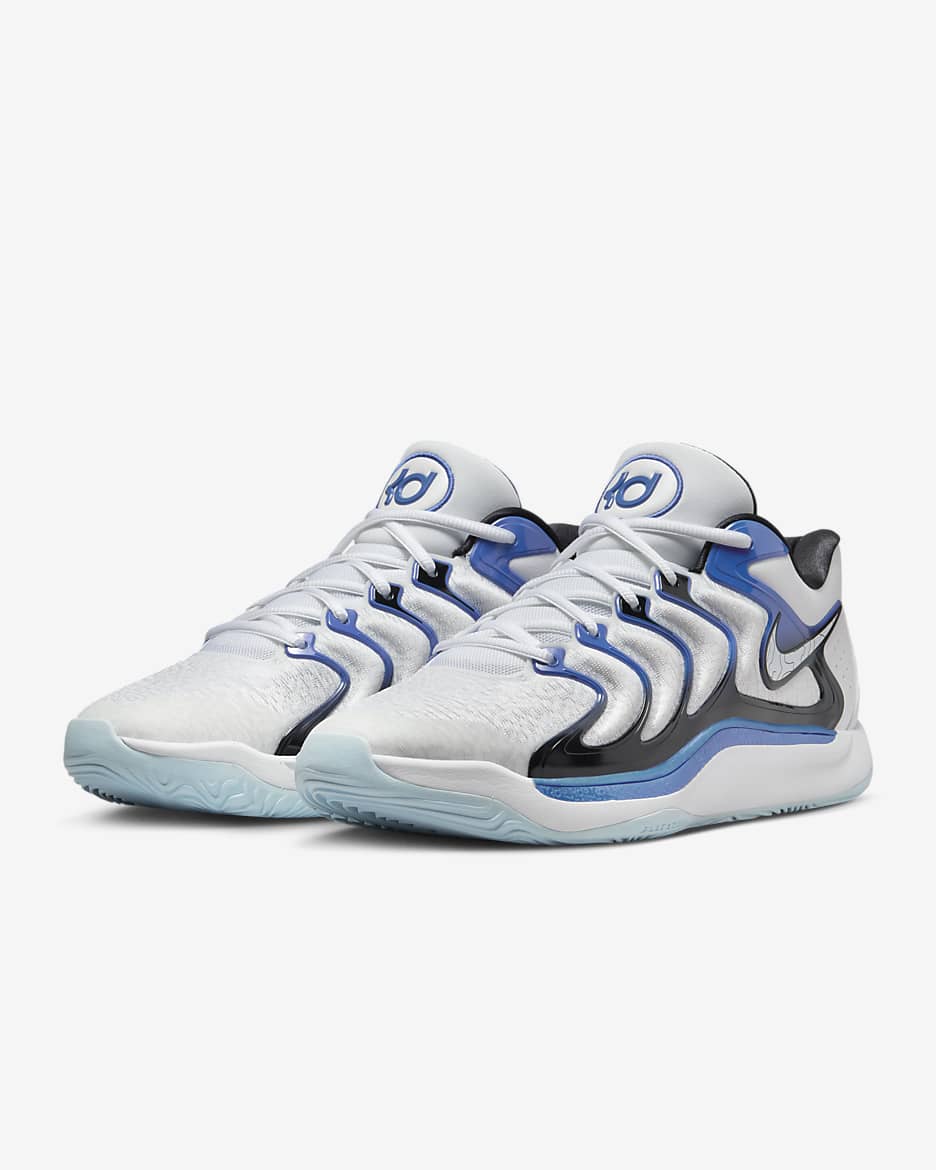 KD17 EP Basketball Shoes - White/Black/Game Royal/White