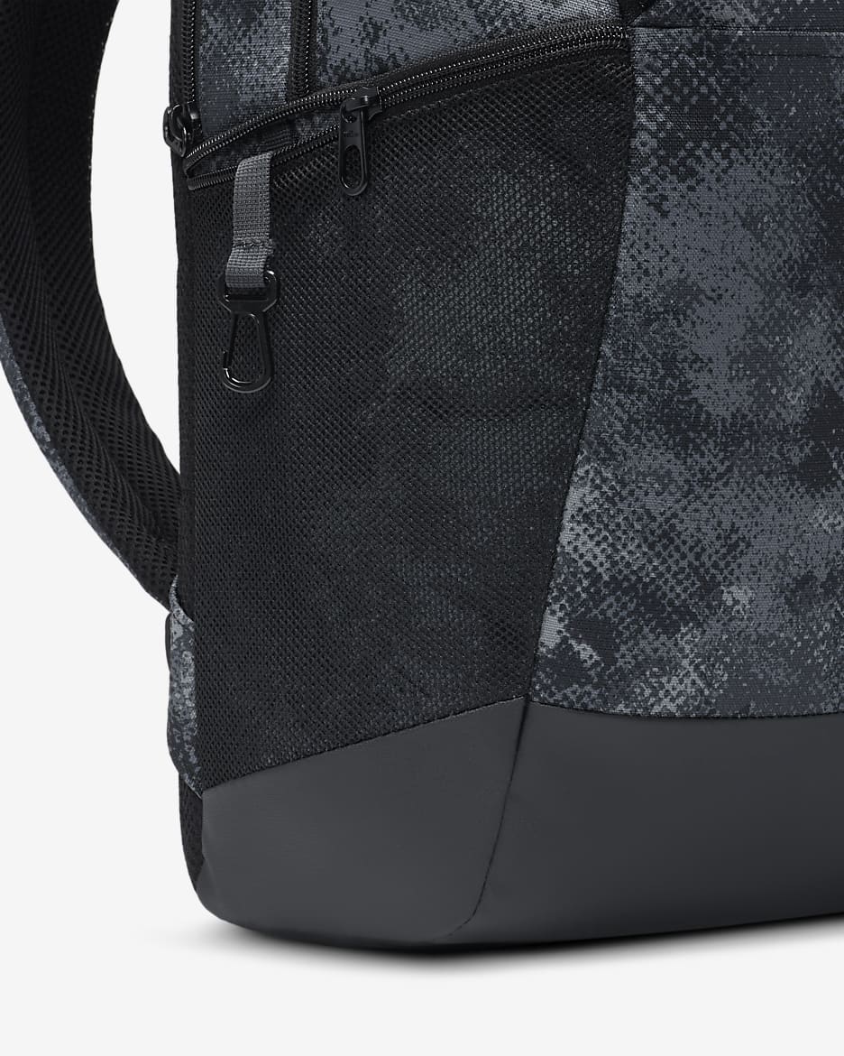 Nike Brasilia Backpack (Medium, 24L) - Iron Grey/Black/Light Smoke Grey