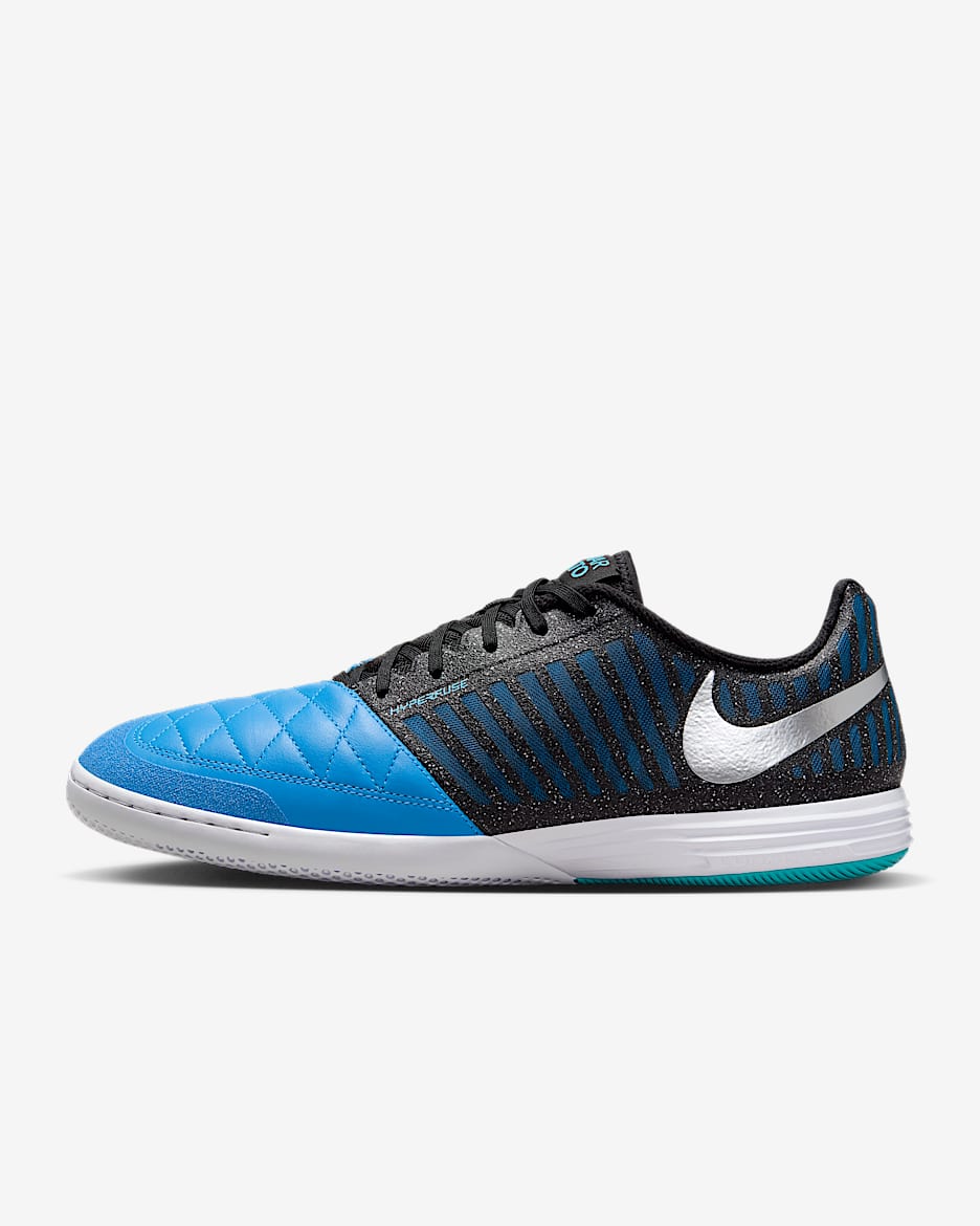Nike Lunargato II Botas de fútbol sala de perfil bajo - Plata metalizado/Neptune Blue/Negro