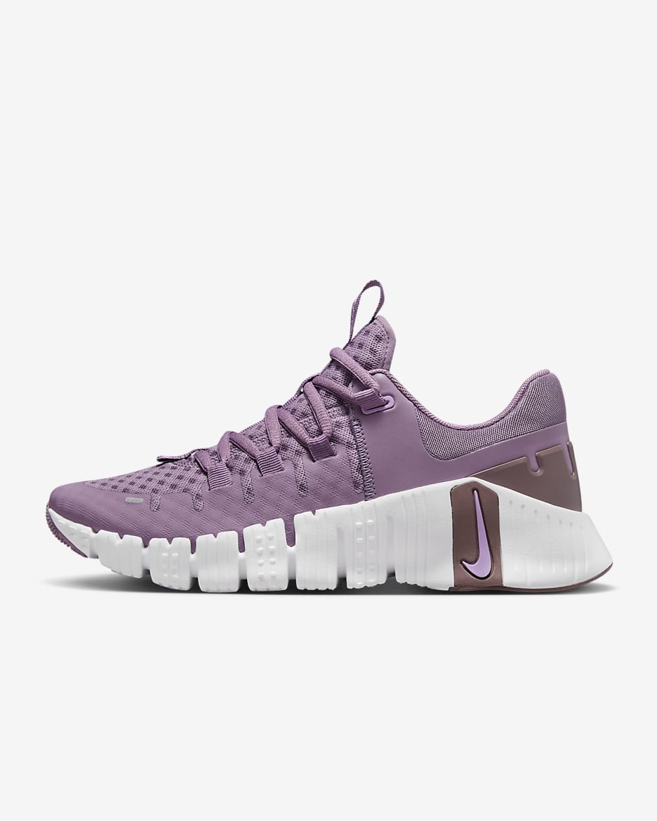 รองเท้าออกกำลังกายผู้หญิง Nike Free Metcon 5 - Violet Dust/Plum Eclipse/Rush Fuchsia