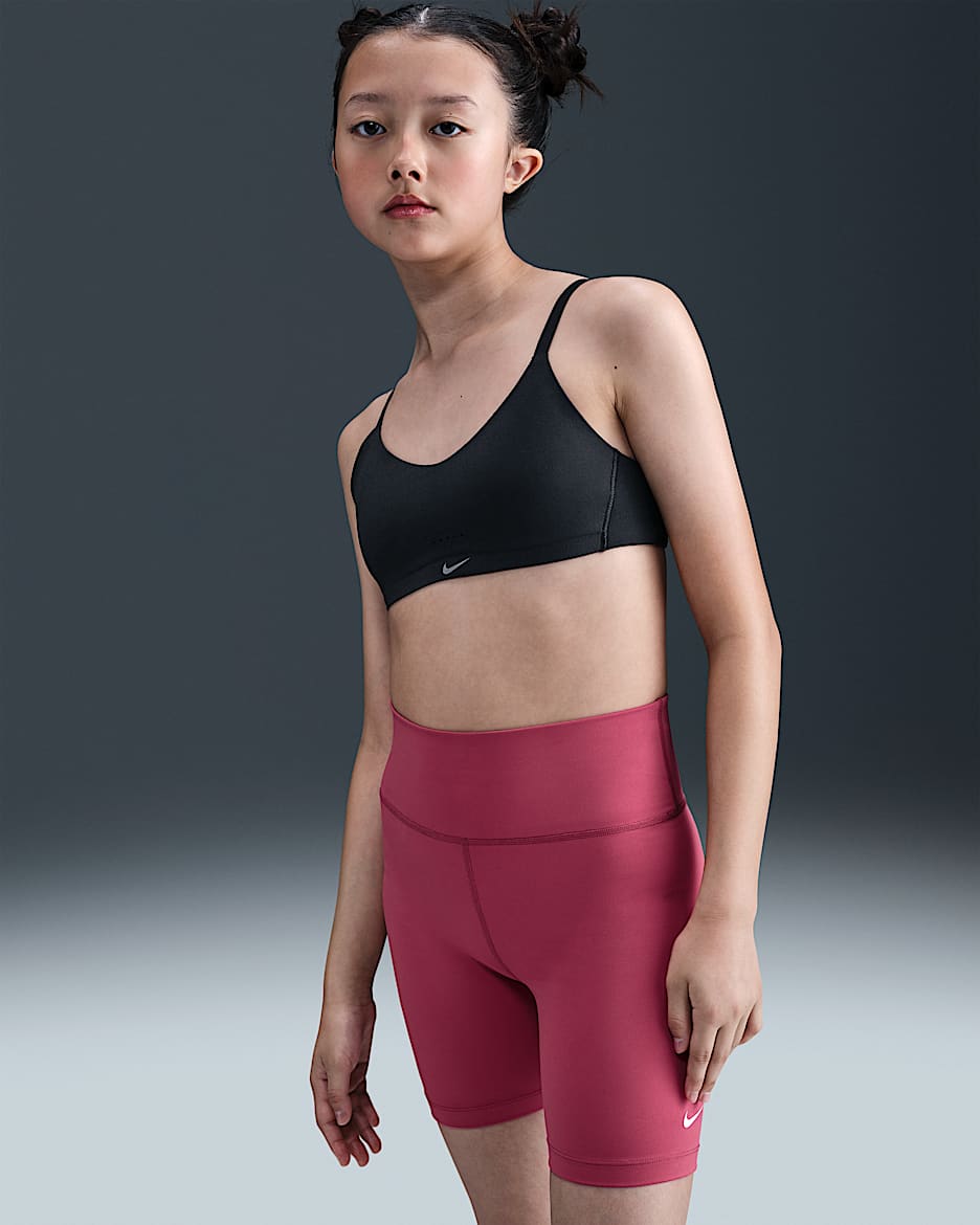 Bra deportivo para niña Nike Alate - Negro/Blanco