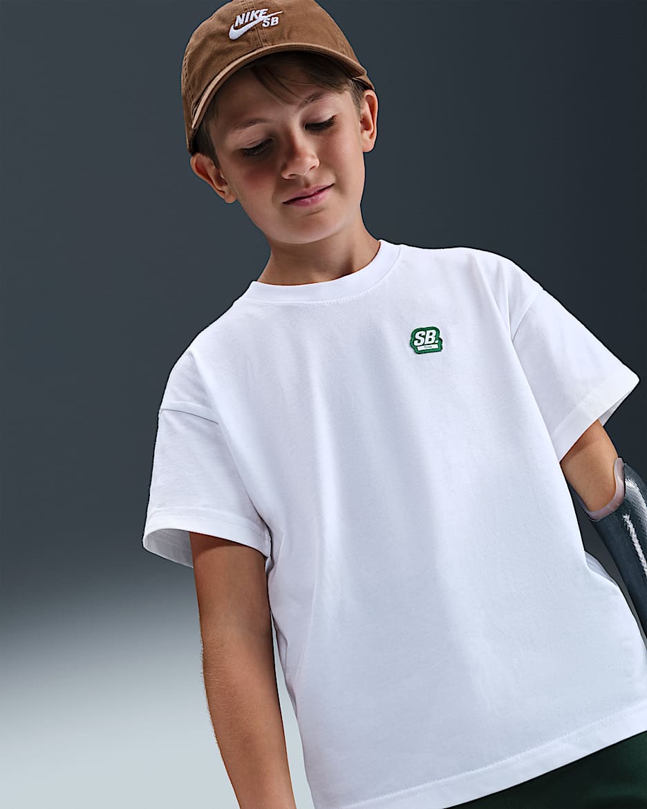 Nike SB Big Kids' Skate T-Shirt - White