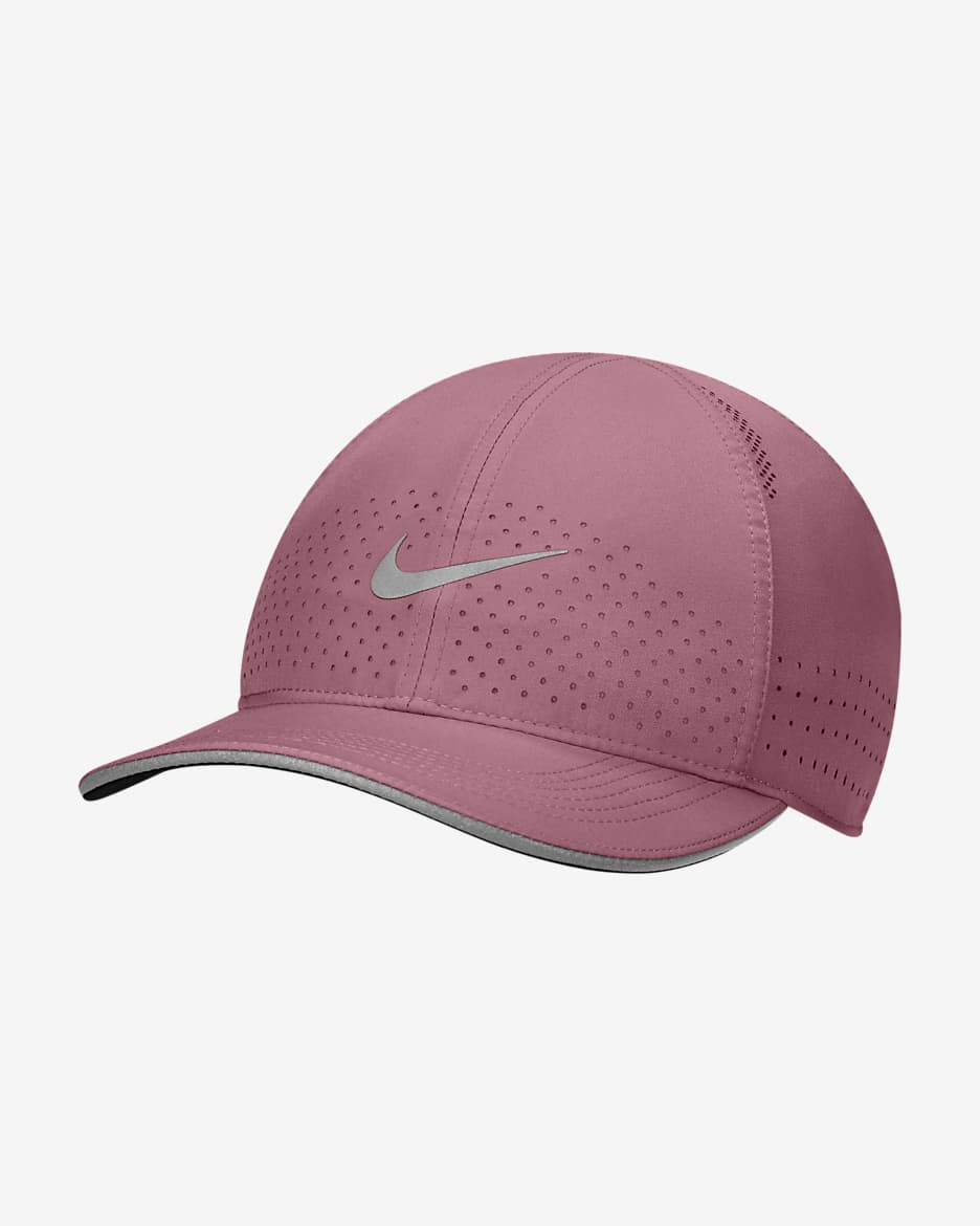 Nike Dri-FIT Aerobill Featherlight Perforated Running Cap - Desert Berry