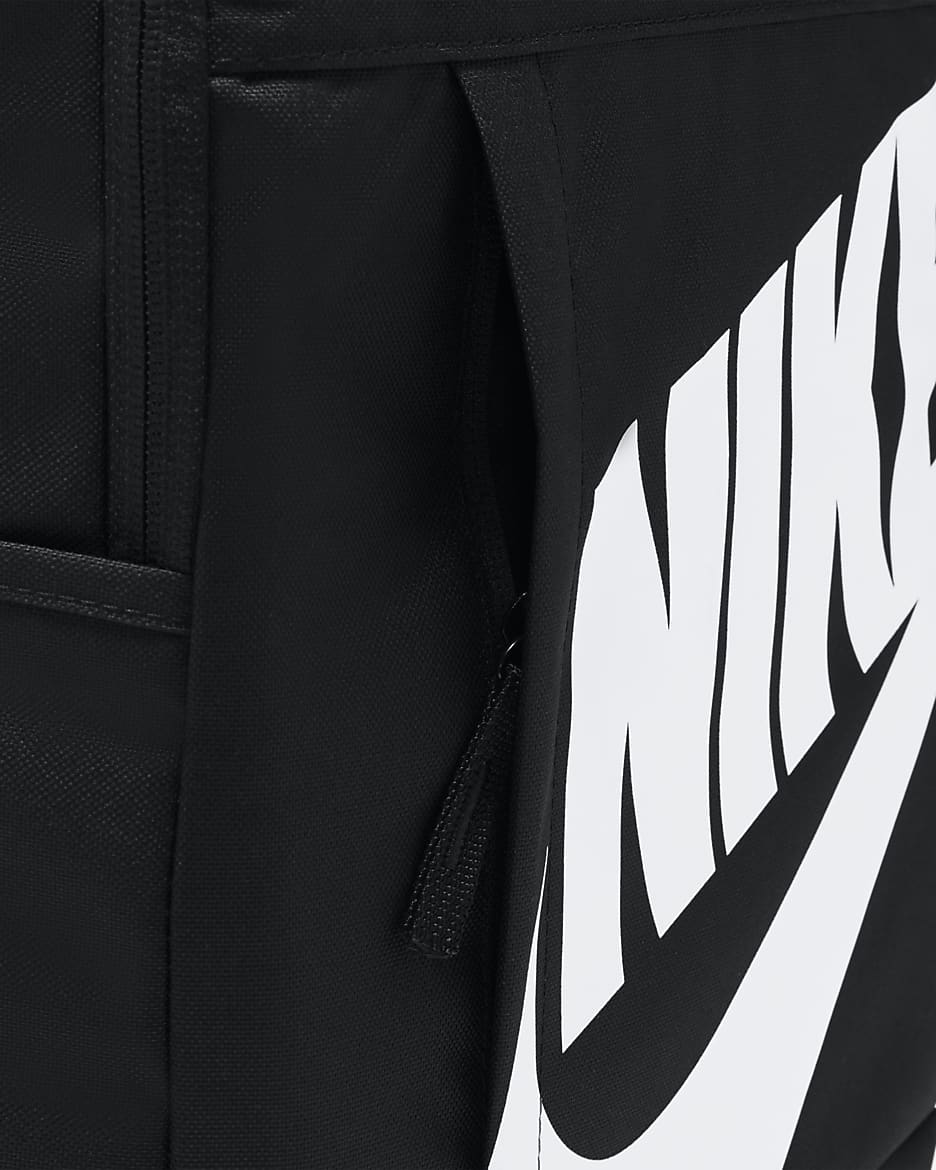 Nike Elemental Mochila (21 l) - Negro/Negro/Blanco