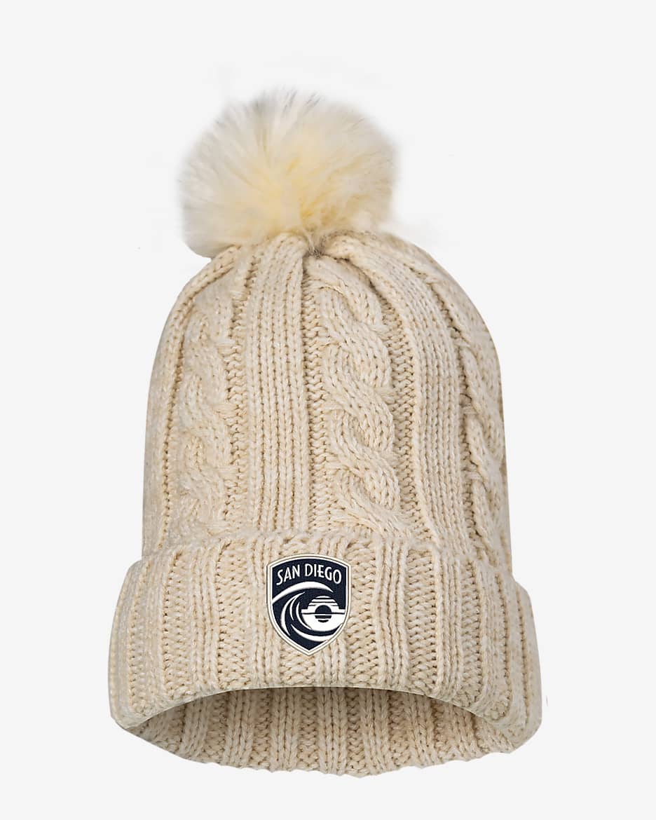 Gorro Nike de tejido Knit de la NWSL San Diego Wave FC - Crudo