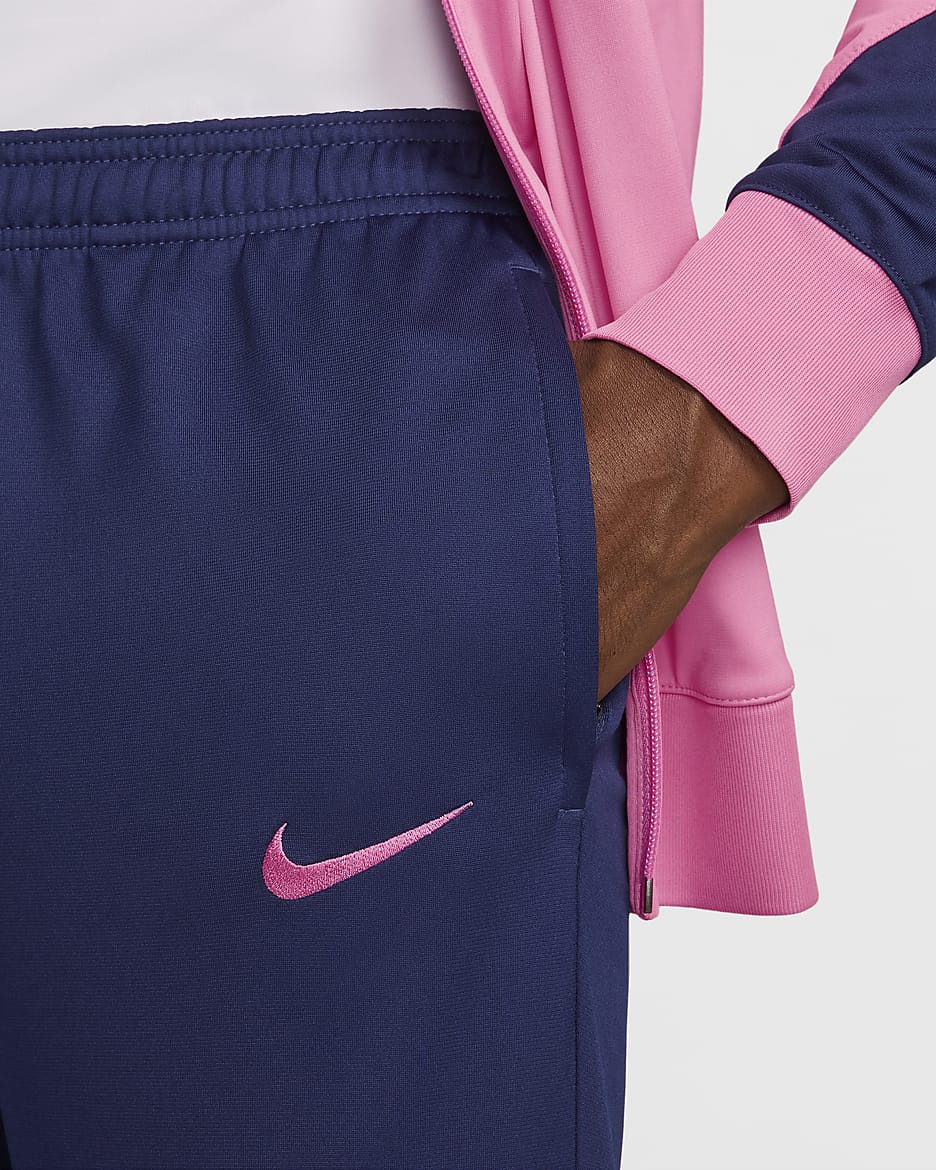 Atlético Madrid Strike harmadik Nike Dri-FIT kötött férfi futballtréningruha - Pink Glow/Blue Void/Blue Void