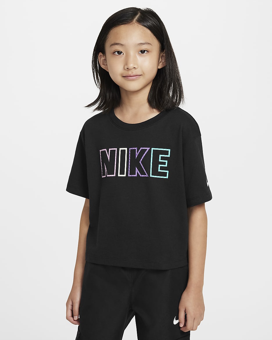 Nike Femme Pop Little Kids' T-Shirt - Black